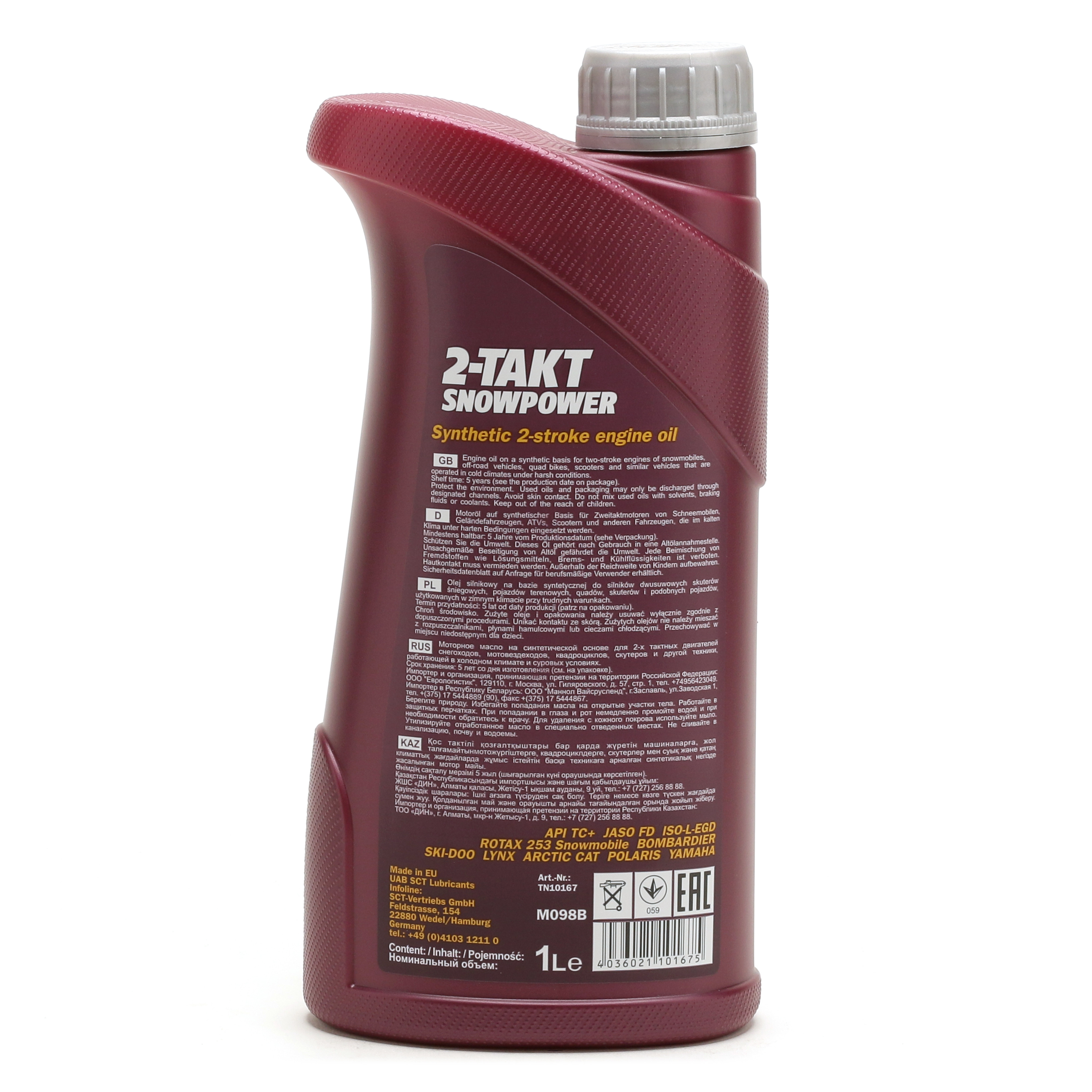 Mannol 7201 2-Takt Snowpower Motoröl 1l Flasche